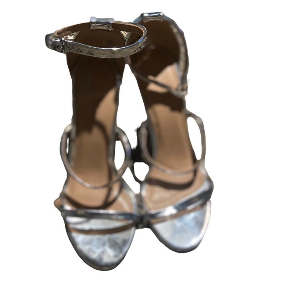 Charlotte Russe 4 inch heels silver worn once for a wedding great deal